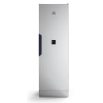 Balts apģērbu žāvēšanas skapis Electrolux DC6-4 ar vertikālu formu un melnu pogu paneli.