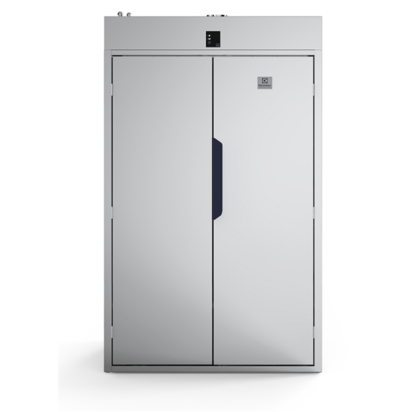 Apģērbu žāvēšanas skapis Electrolux DC6-15, sudraba krāsā, ar divām durvīm un ventilācijas izvadu.