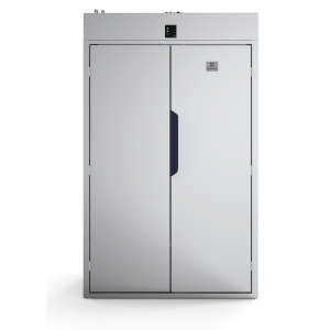 Apģērbu žāvēšanas skapis Electrolux DC6-15, sudraba krāsā, ar divām durvīm un ventilācijas izvadu.